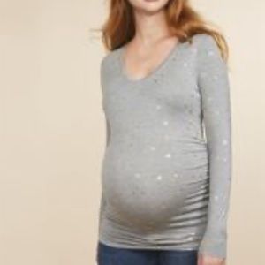 Long sleeve maternity shirt
